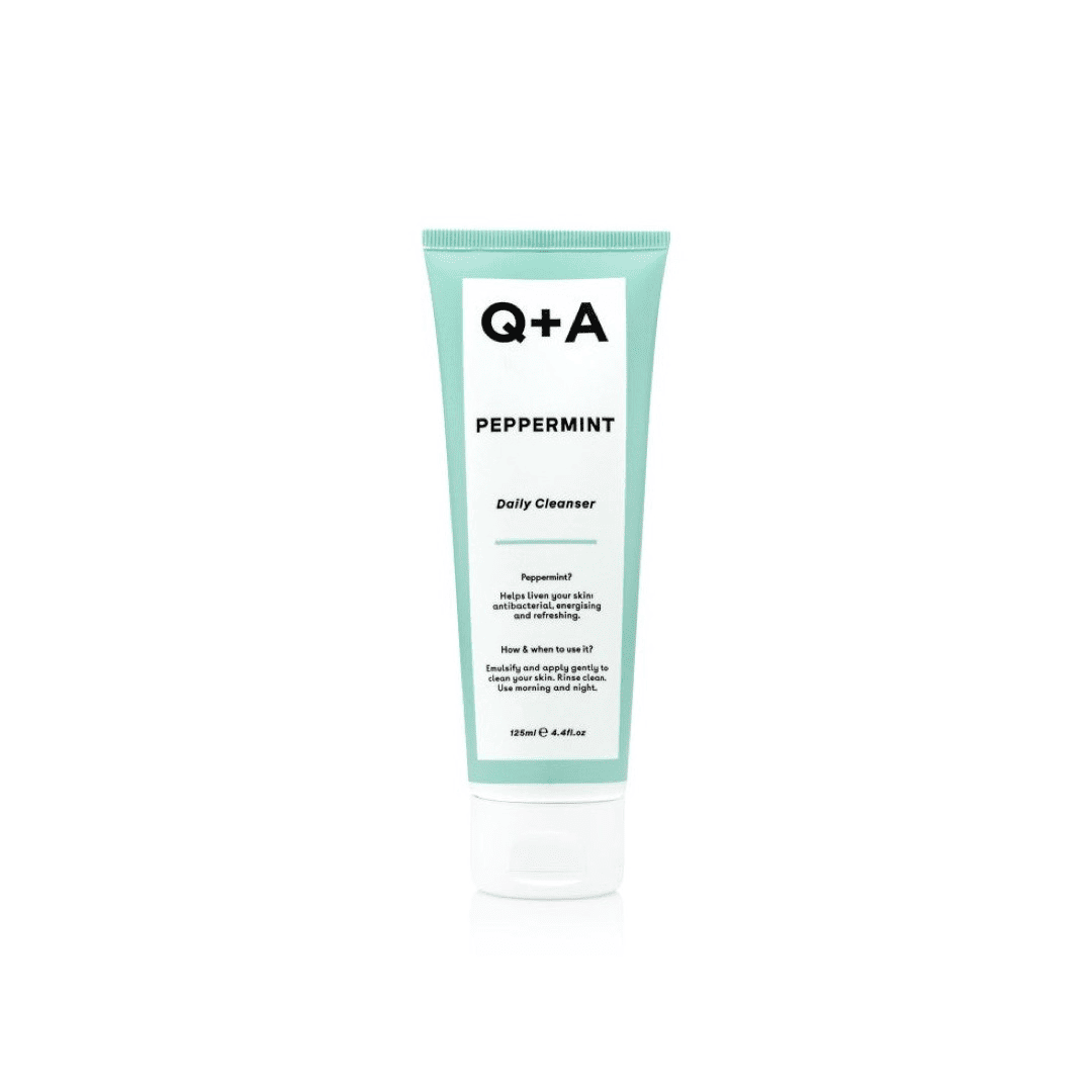 Q+A, Peppermint Daily Cleanser Kasdienis veido prausiklis, 125ml