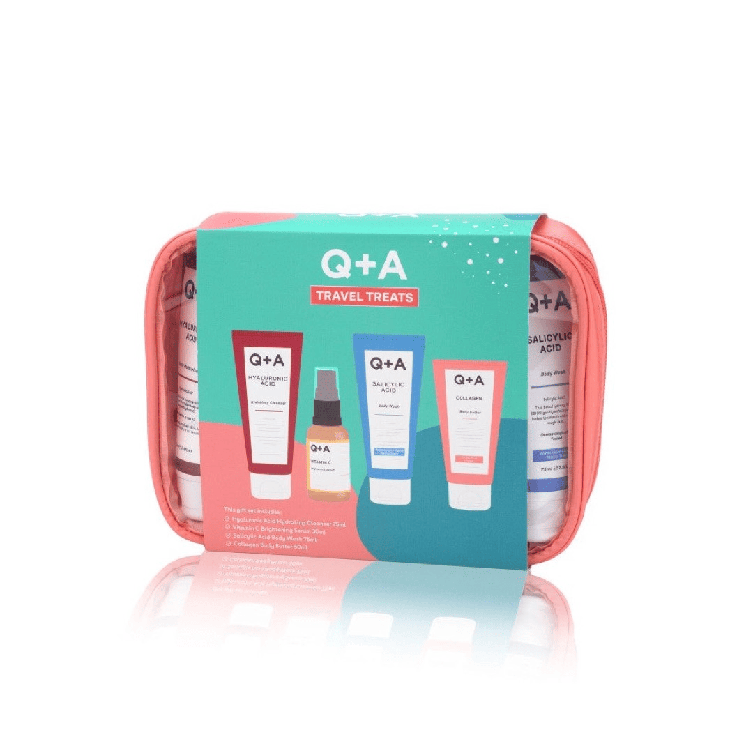 Q+A, Travel Treats Gift Set Odos priežiūros priemonių rinkinys, 1vnt