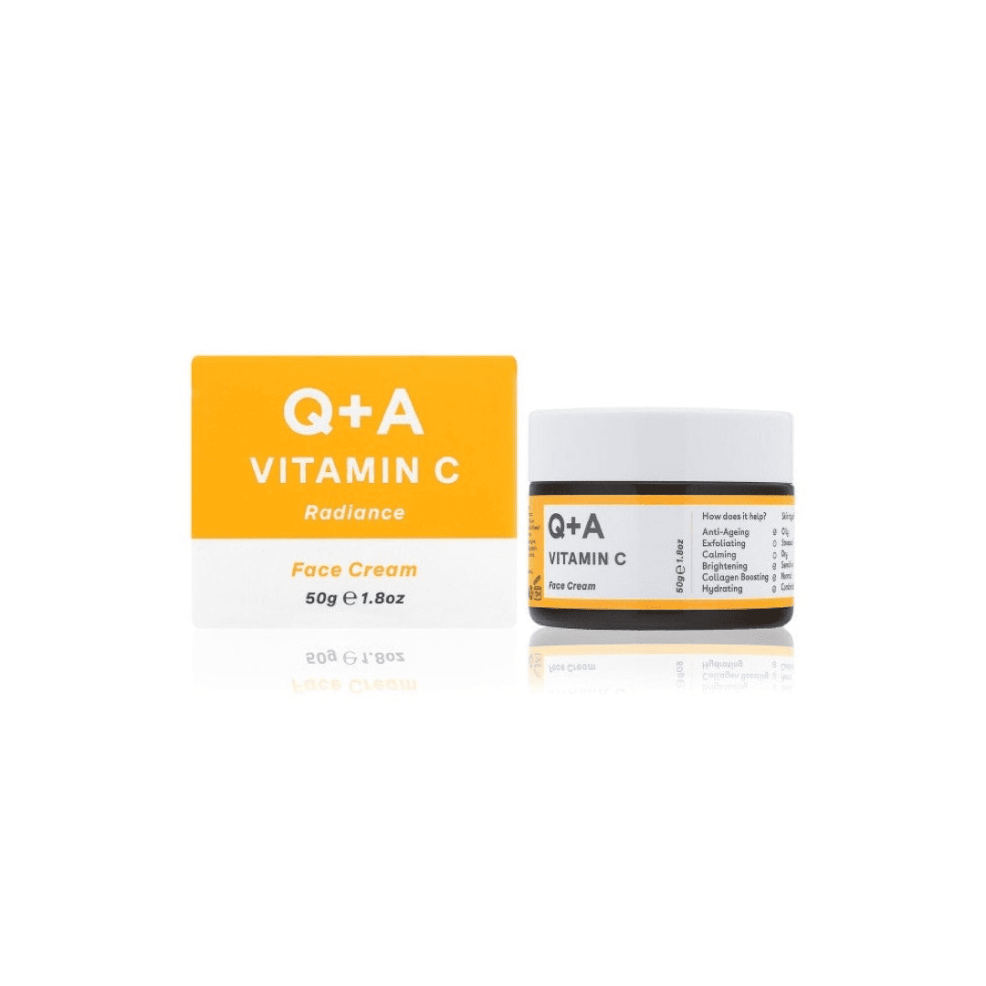 Q+A, Vitamin C Radiance Face Cream Skaistinamasis veido kremas, 50g