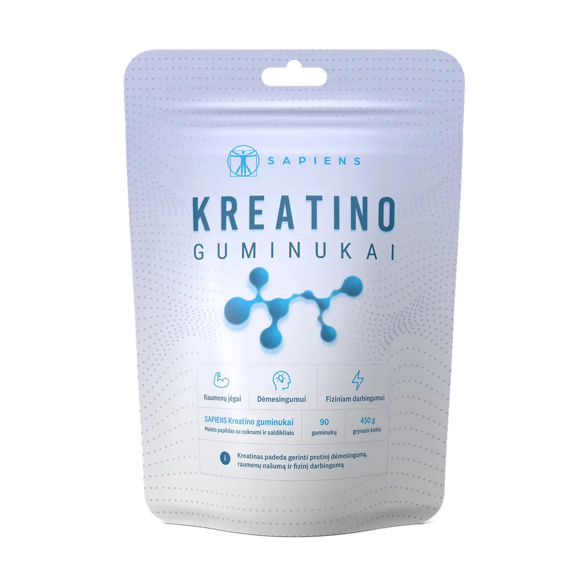 SAPIENS Kreatino guminukai, 90 guminukų