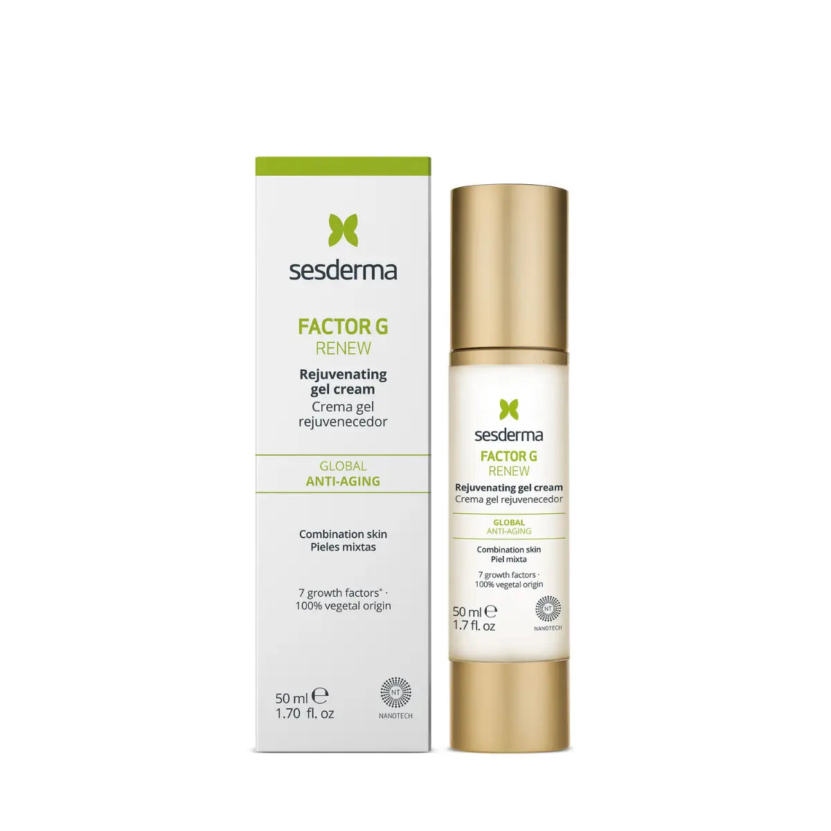 SESDERMA, factor g gelinis veido kremas su augimo faktoriais, 50 ml