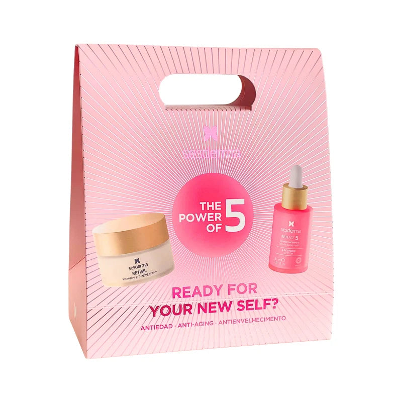 SESDERMA PROMO ANTI-AGING rinkinys (RETISIL INTENSIVE anti-aging veido kremas, 50 ml + RETI AGE 5 liposominis veido serumas, 30 ml)