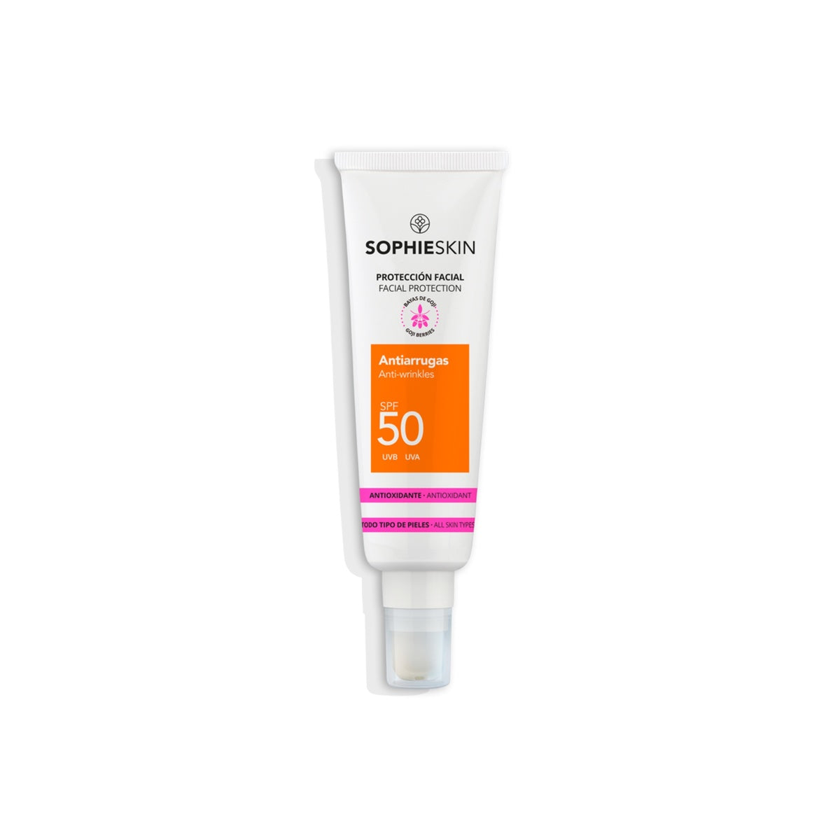 SOPHIE SKIN jauninantis apsauginis veido kremas nuo saulės SPF50, 50 ml