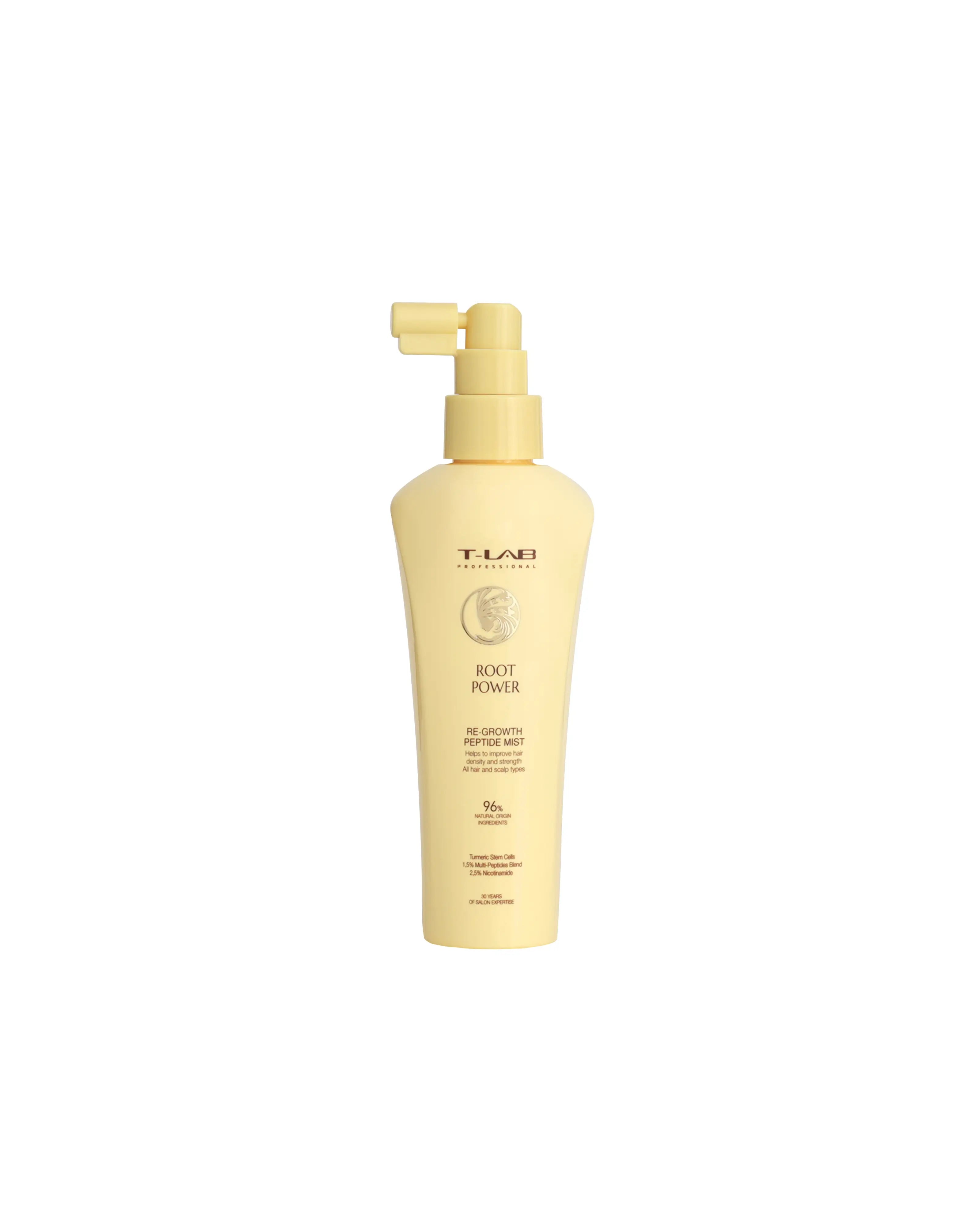 T-LAB Professional Root Power Re-Growth Peptide Mist Plaukų dulksna skatinanti plaukų augimą 150ml