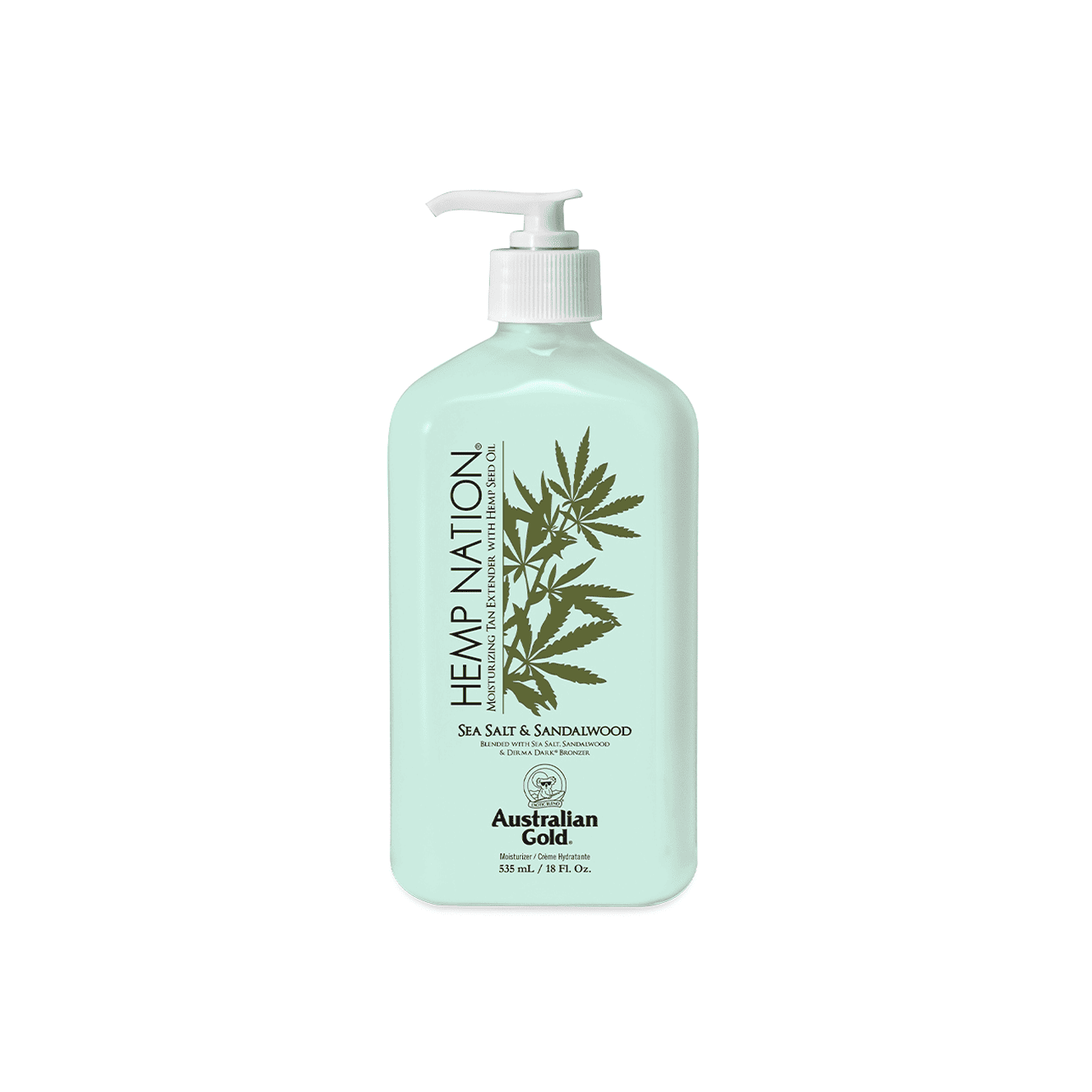 AUSTRALIAN GOLD HEMP NATION SEA SALT & SANDALWOOD BODY LOTION kasdienis kūno kremas 535mL