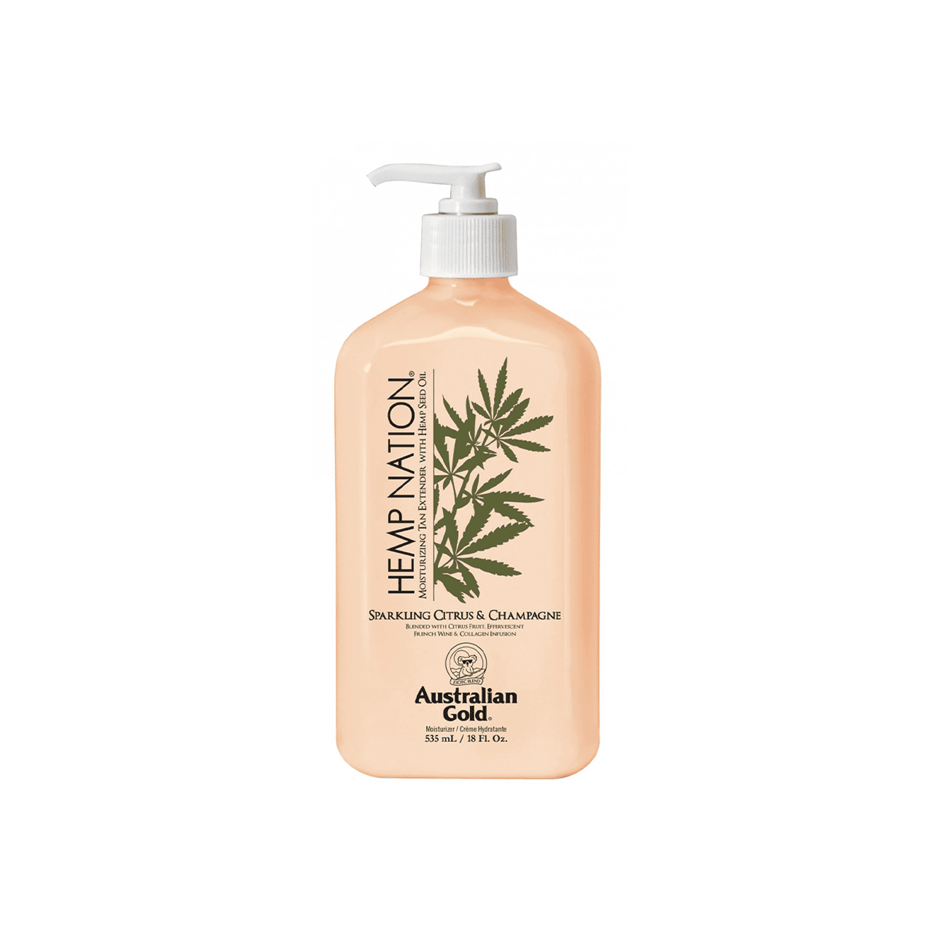 AUSTRALIAN GOLD HEMP NATION SPARKLING CITRUS & CHAMPAGNE BODY LOTION kasdienis kūno kremas 535ml