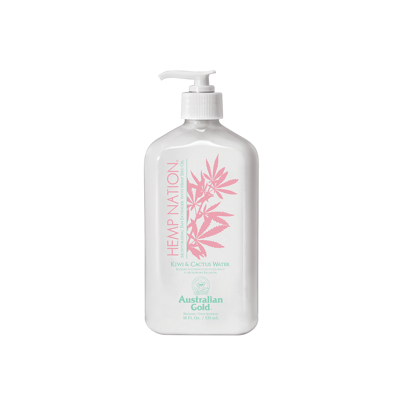 AUSTRALIAN GOLD HEMP NATION KIWI & CACTUS WATER BODY LOTION kasdienis kūno kremas 535mL