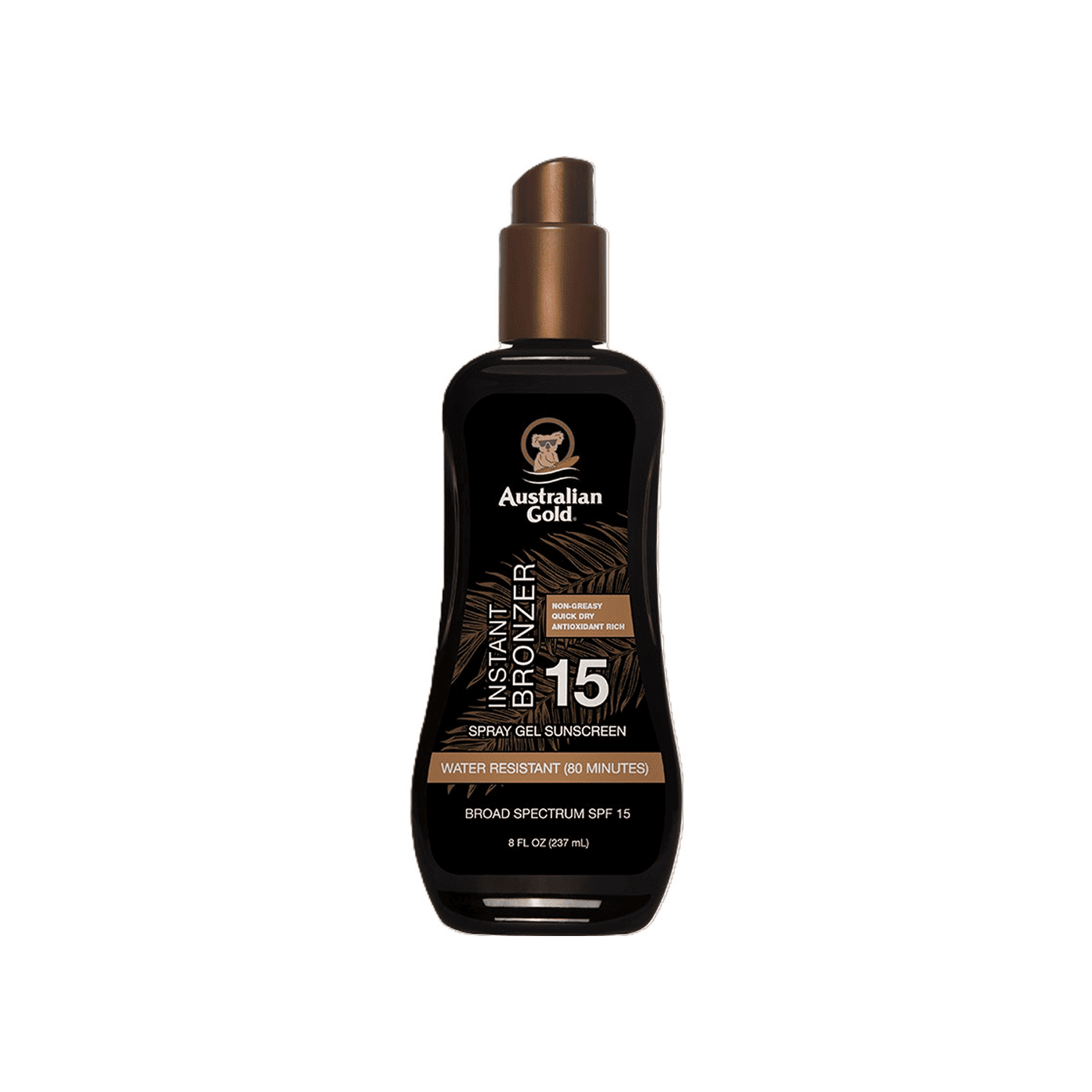 AUSTRALIAN GOLD apsaugos nuo saulės pienelis su bronzantais SPF15  237 ml