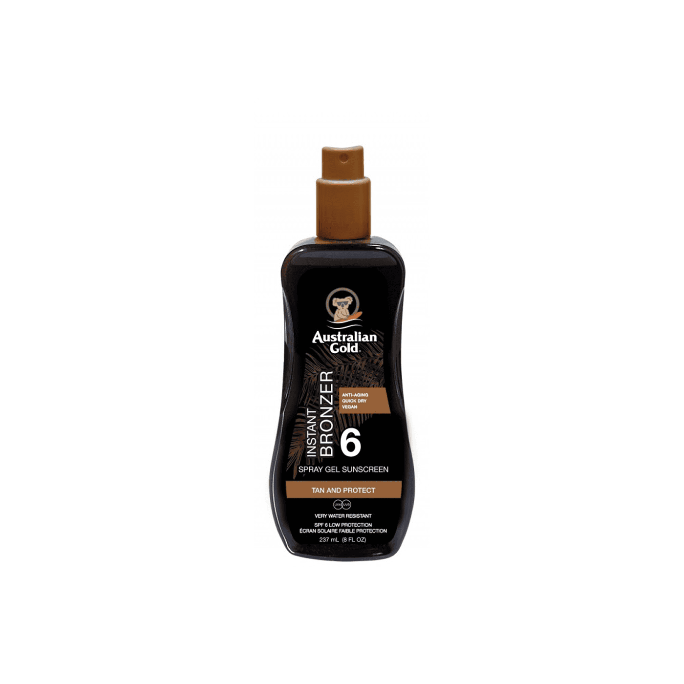 AUSTRALIAN GOLD apsaugos nuo saulės pienelis su bronzantais SPF6  237 ml
