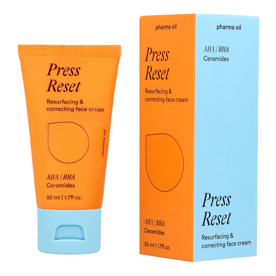 PHARMA OIL, veido kremas  Press reset, 50ml