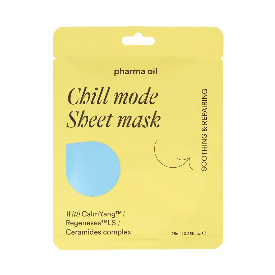 PHARMA OIL, lakštinė veido kaukė  Chill mode 25ml, 1 vnt.