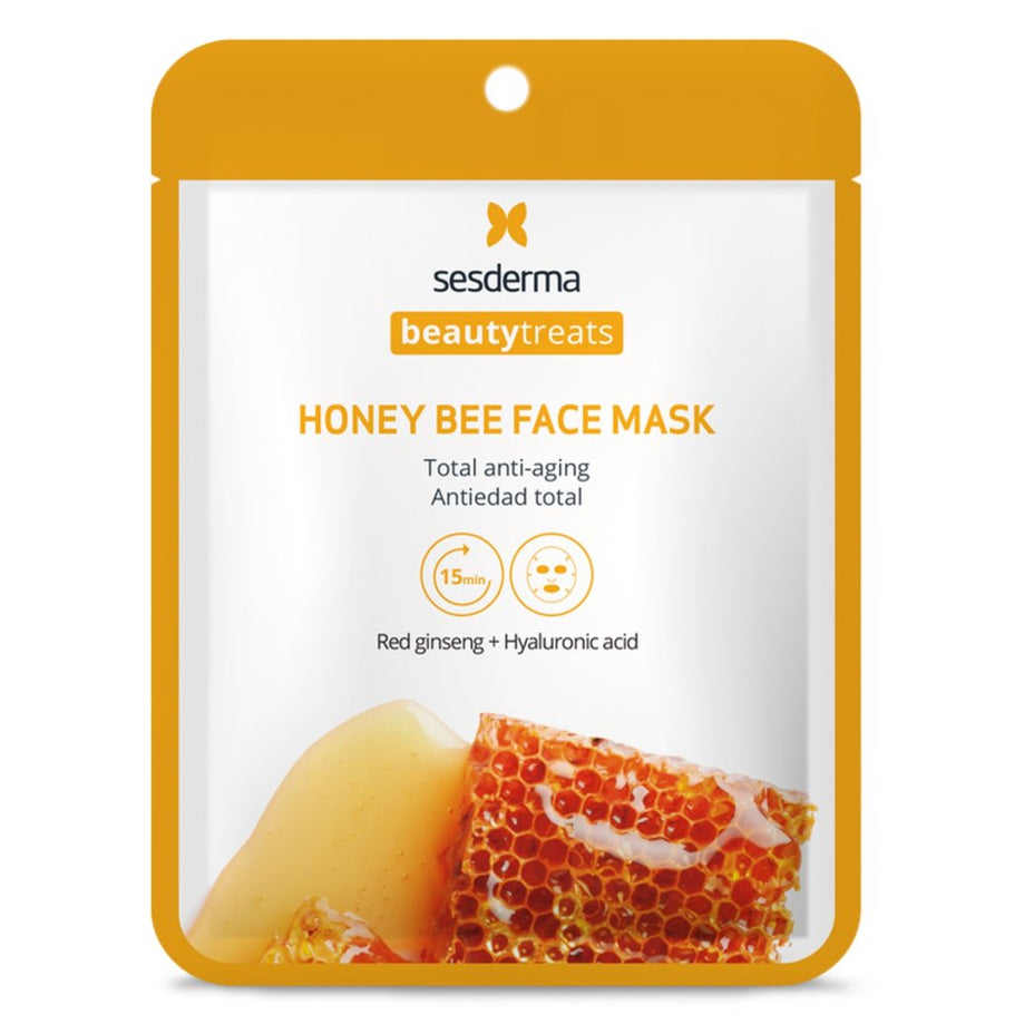 SESDERMA, beauty treats honey bee veido kaukė, 1 vnt.