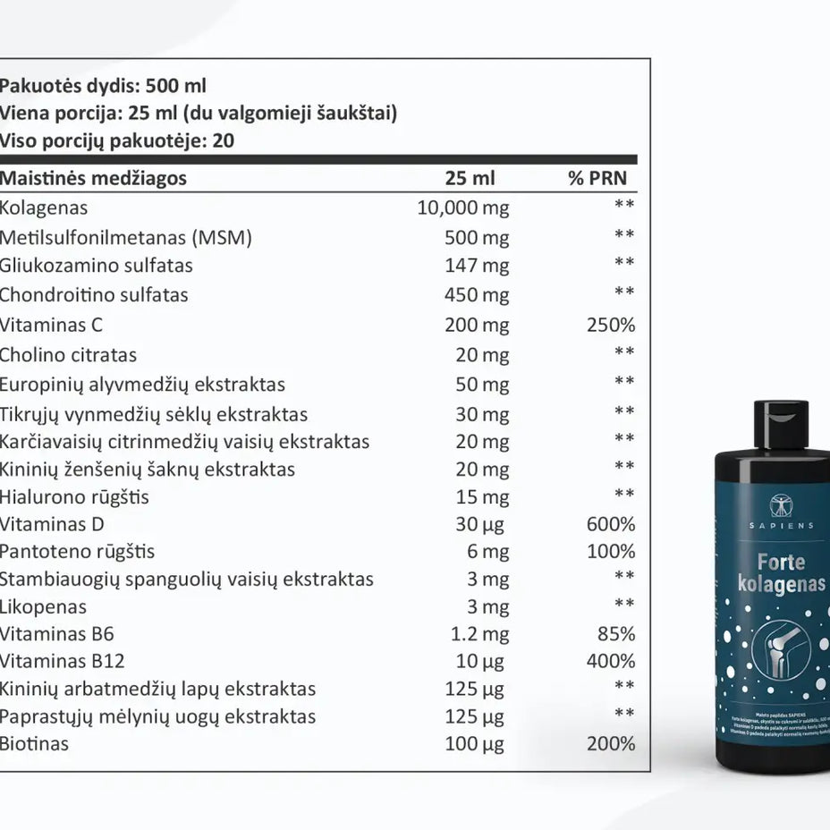 SAPIENS, Vitaminų rinkinys VYRAMS, 1 vnt