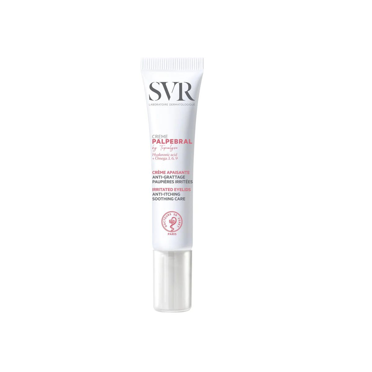 SVR paakių kremas itin jautriai, niežtinčiai, sudirgusiai odai PALPEBRAL by TOPIALYSE, 15 ml