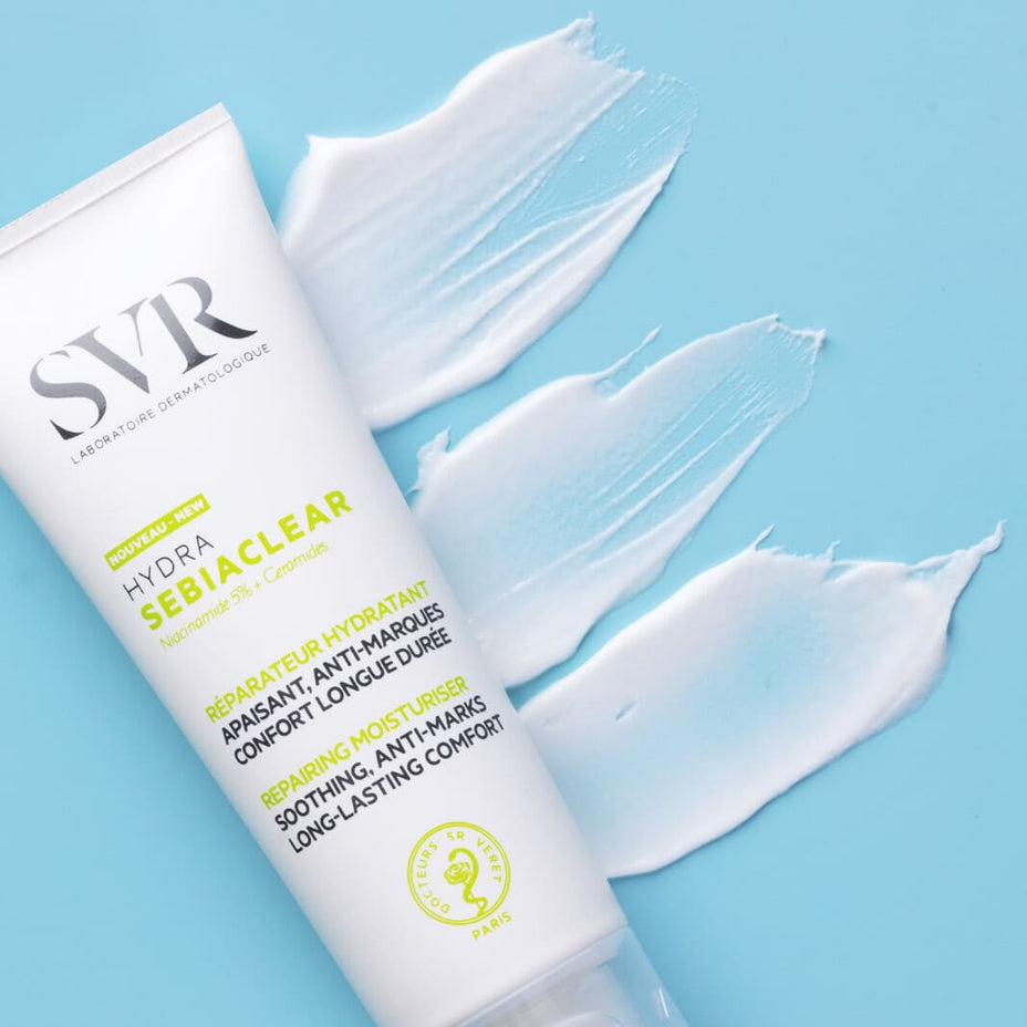 SVR veido kremas itin dehidratuotai, į aknę linkusiai odai SEBIACLEAR HYDRA, 40 ml