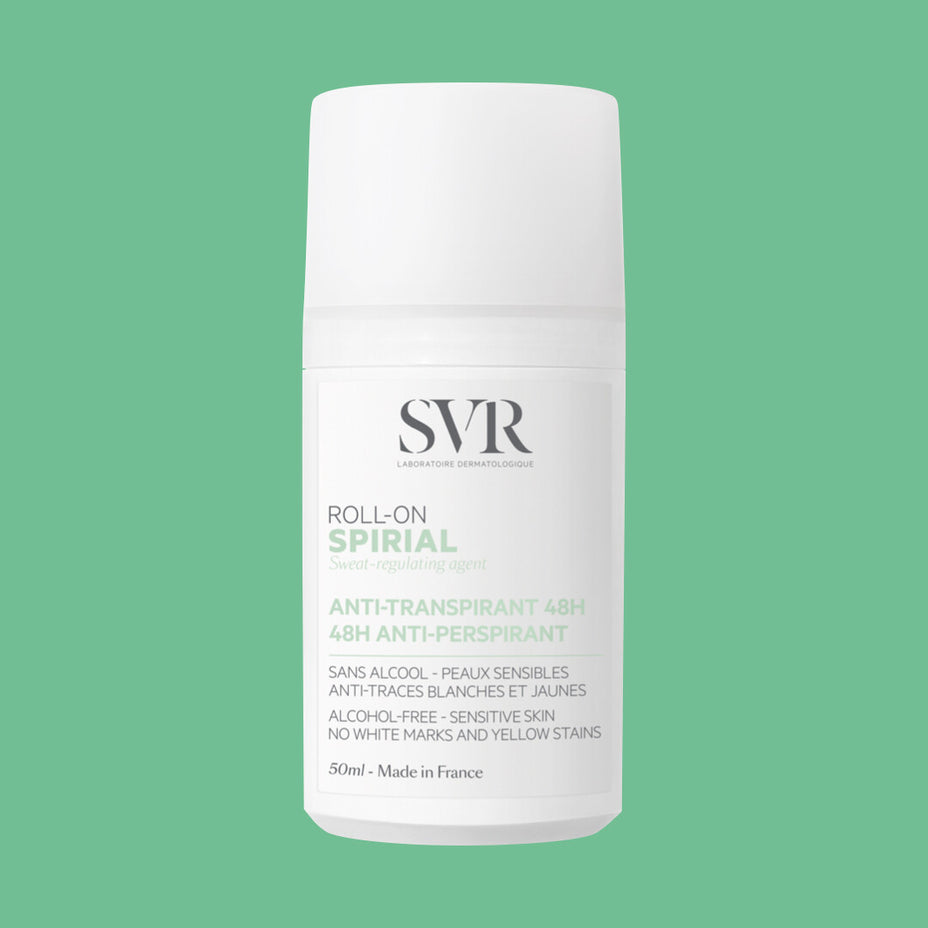 SVR antiperspirantas su probiotikais jautriai odai SPIRIAL ROLL-ON, 50 ml