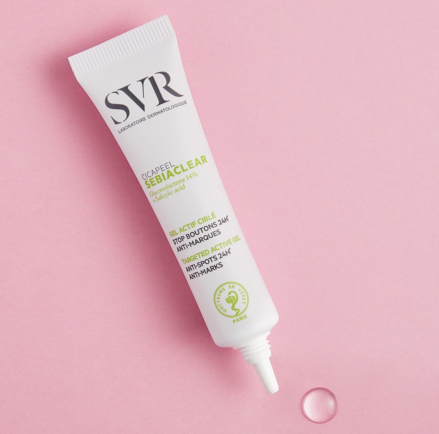 SVR veido gelis lokialiam naudojimui ant spuogų SEBIACLEAR CICAPEEL, 15 ml