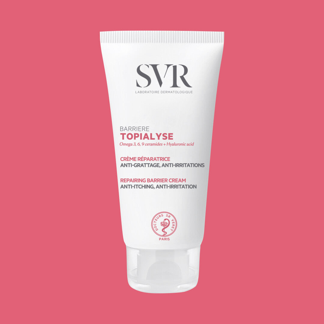 SVR barjerinis kremas į sudirgimus ir niežulį linkusiai odai TOPIALYSE BARRIERE, 50 ml