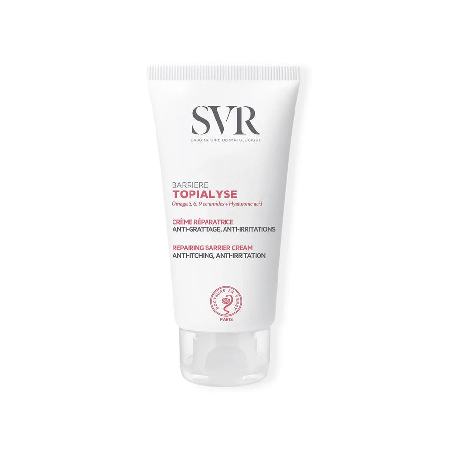 SVR barjerinis kremas į sudirgimus ir niežulį linkusiai odai TOPIALYSE BARRIERE, 50 ml