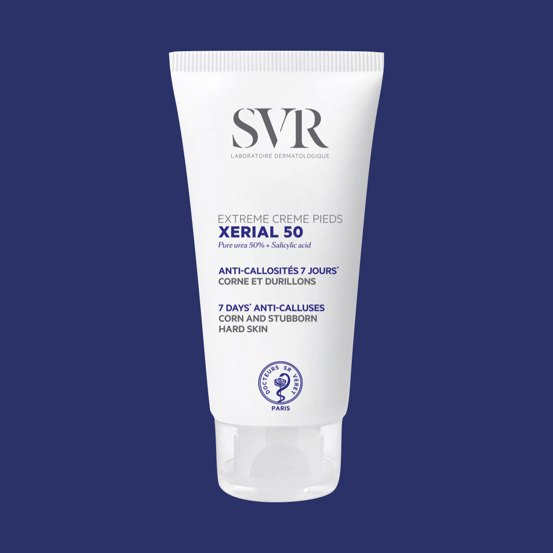 SVR kojų kremas su šlapalu itin kietų pėdų su nuospaudomis priežiūrai XERIAL 50 EXTREME CREME PIEDS, 50 ml