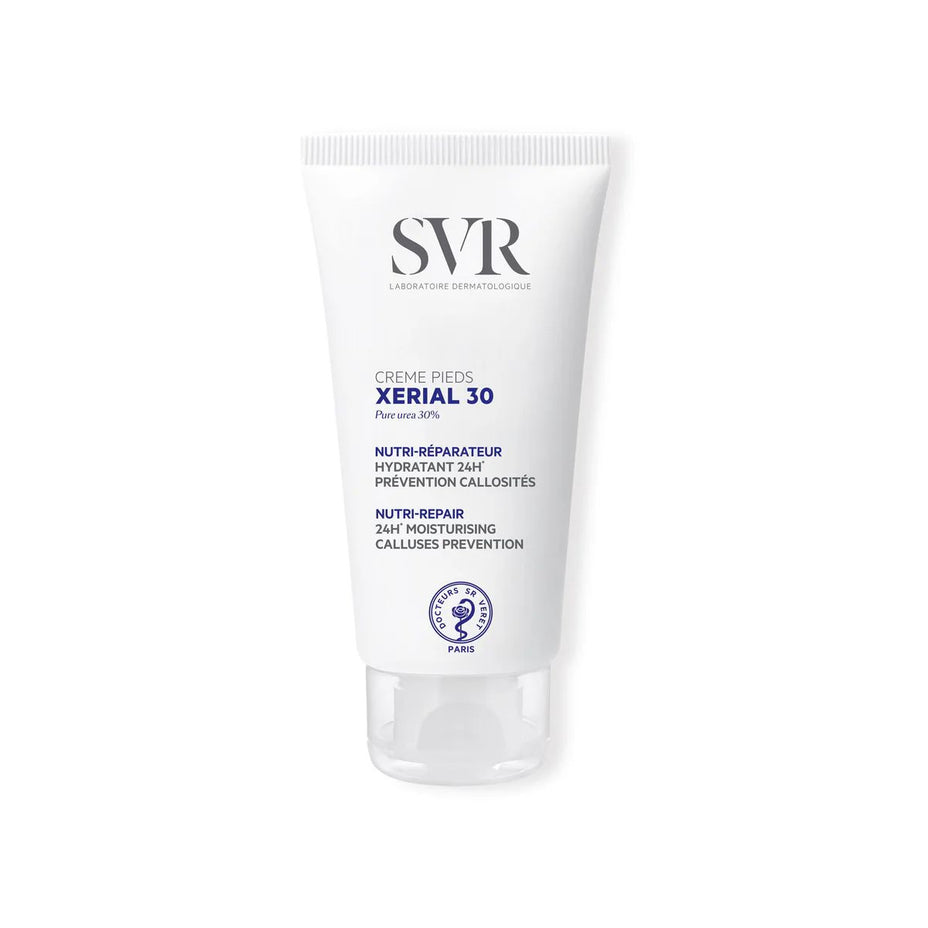 SVR kojų kremas su šlapalu pėdų minkštinimui ir nuospaudų profilaktikai XERIAL 30 CREME PIEDS, 50 ml