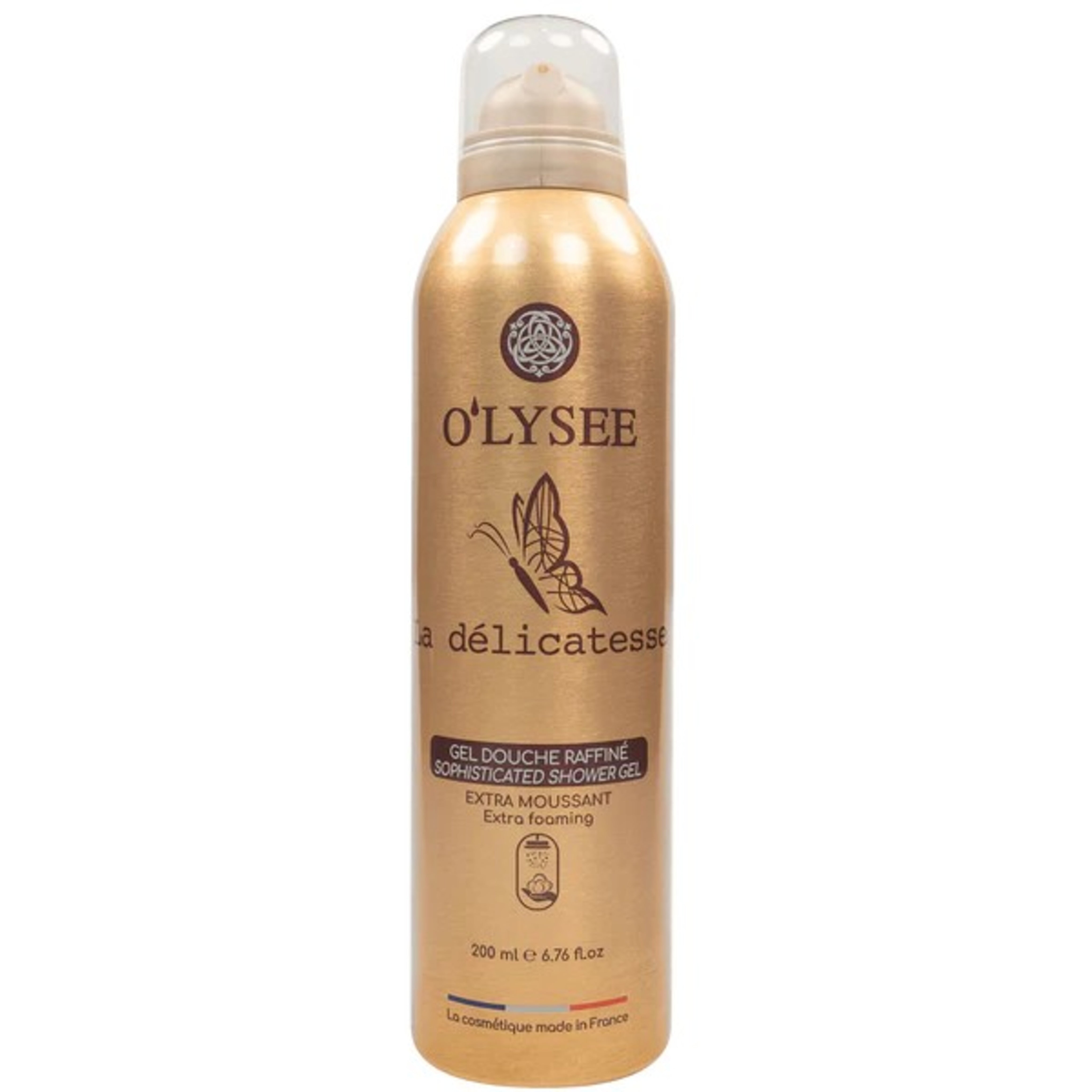 O'LYSEE,  LA DELICATES, subtil.gėlių arom. dušo putos, 200ml