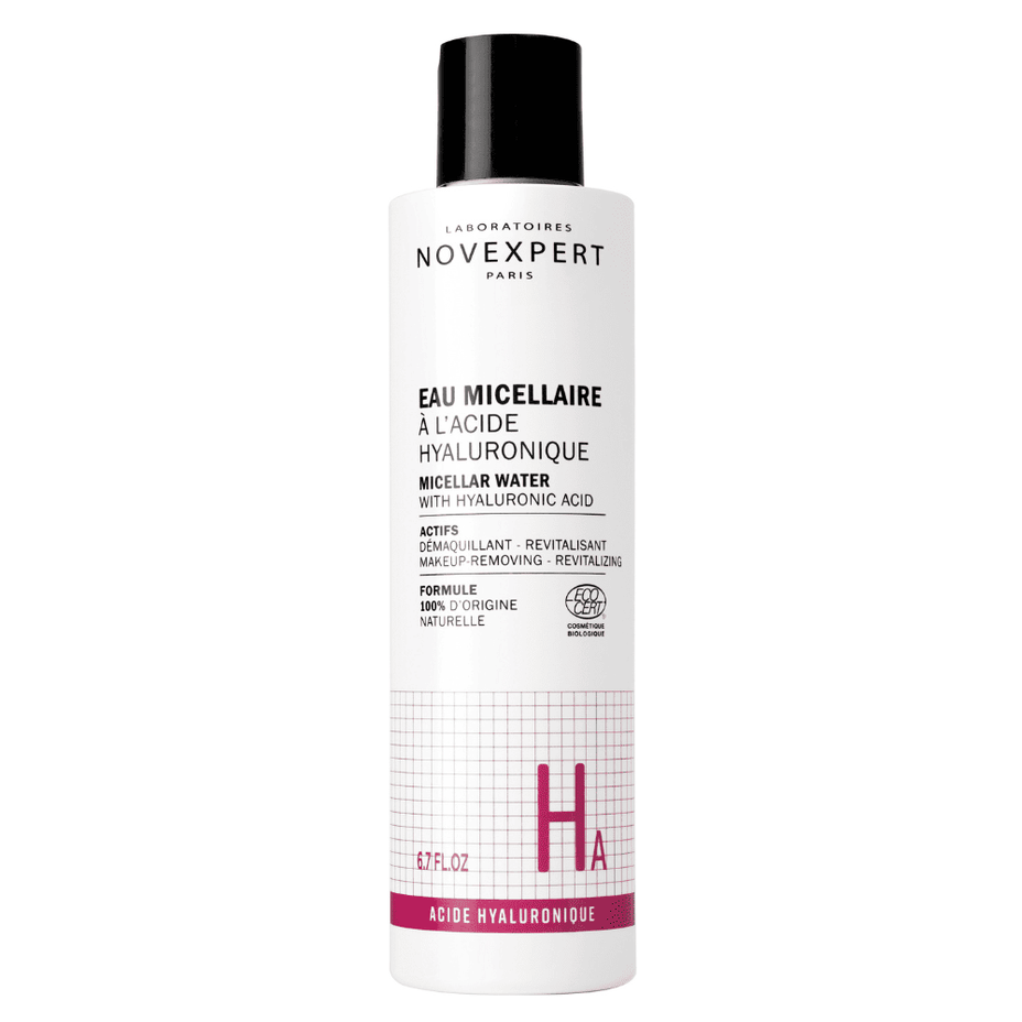 NOVEXPERT micelinis valomasis vanduo su hialurono rūgštim, 200ml