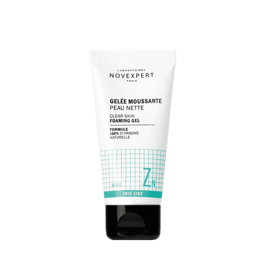 NOVEXPERT putojantis veido prausiklis riebiai ir miršiai odai su Zink-Trio komplektu, 30ml