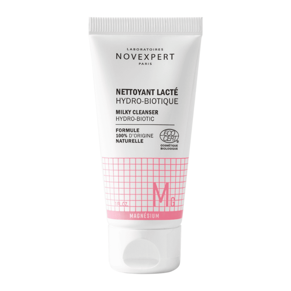 NOVEXPERT drėkinamasis veido valiklis (pienelis) raminantis jautrumą su magniu ir prebiotikais, 30 ml