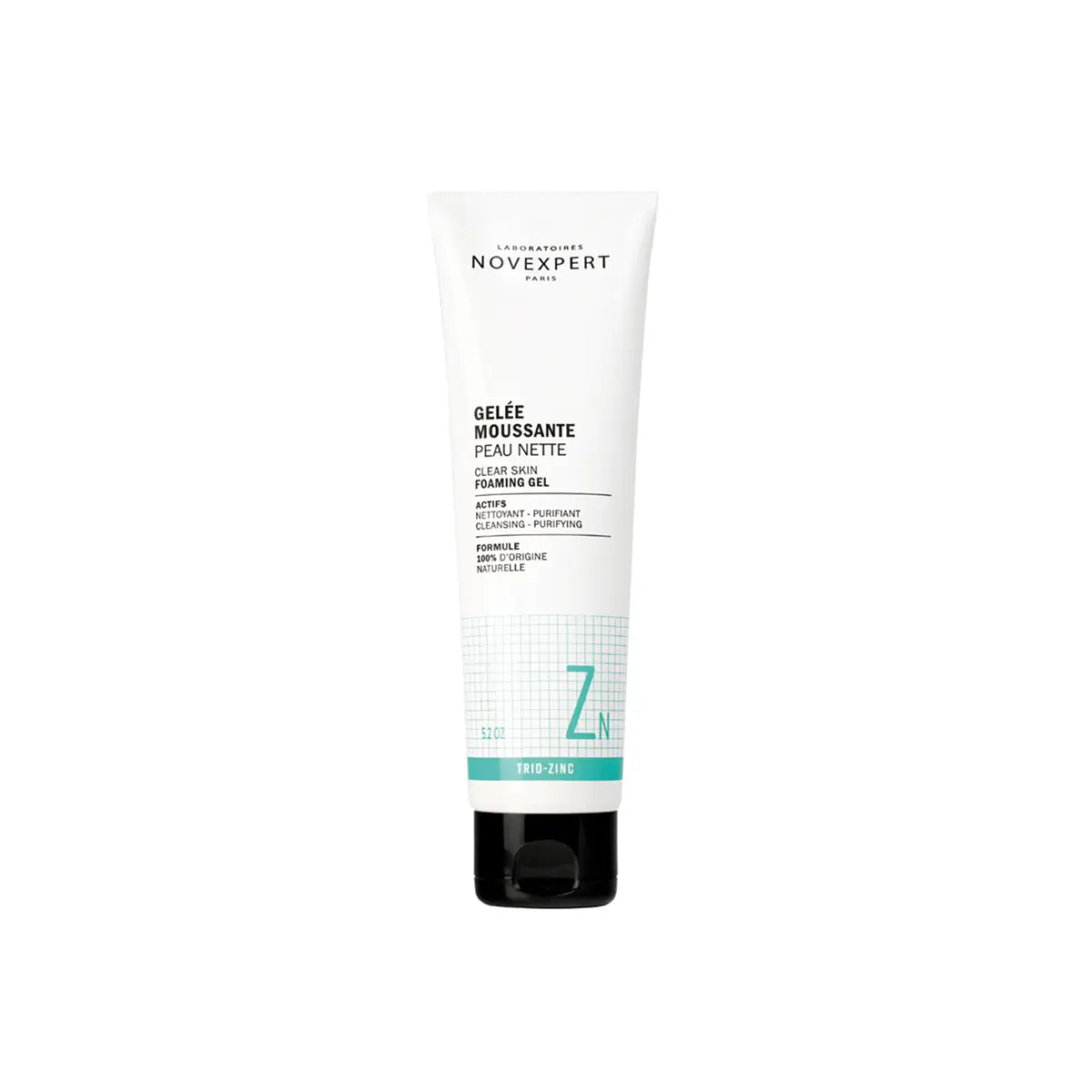 NOVEXPERT putojantis veido prausiklis riebiai ir miršiai odai su Zink-Trio komplektu, 150ml