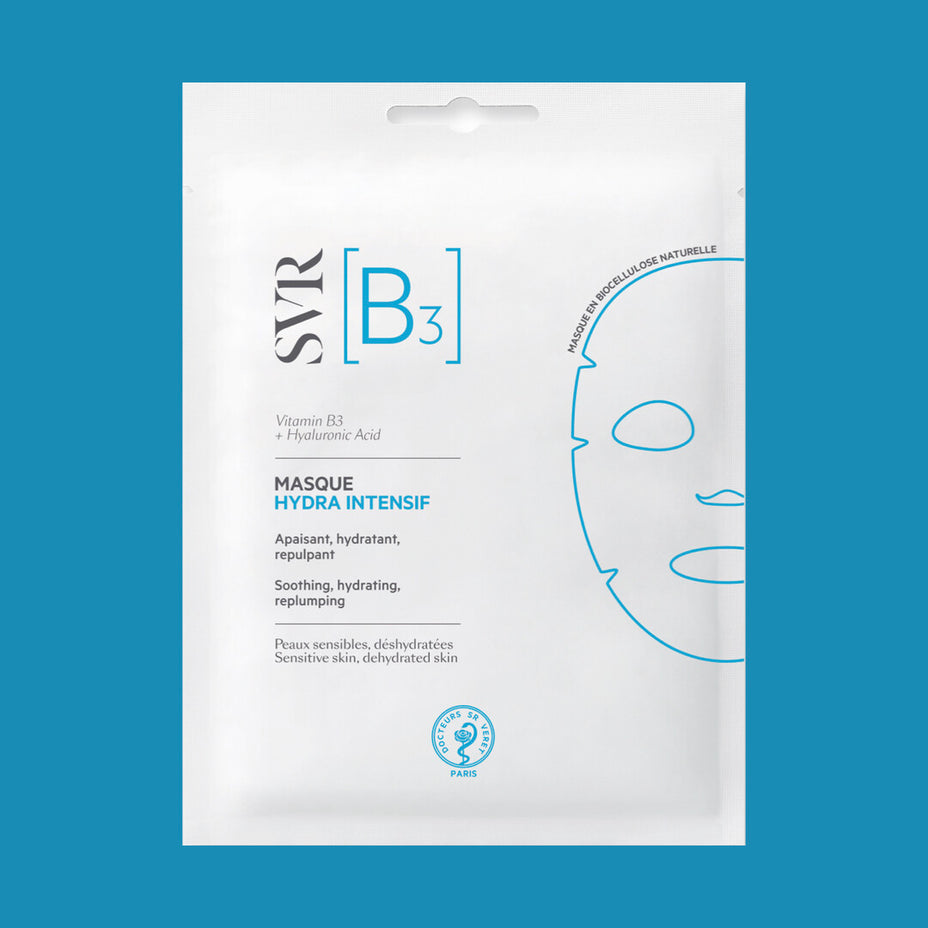 SVR lakštinė veido kaukė sausai, sudirgusiai odai [B3] INTENSIVE HYDRA MASK, 1 vnt