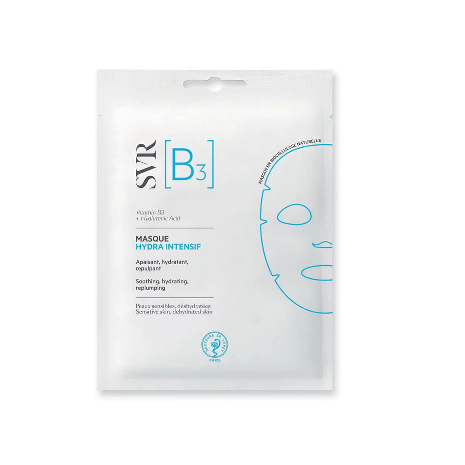 SVR lakštinė veido kaukė sausai, sudirgusiai odai [B3] INTENSIVE HYDRA MASK, 1 vnt