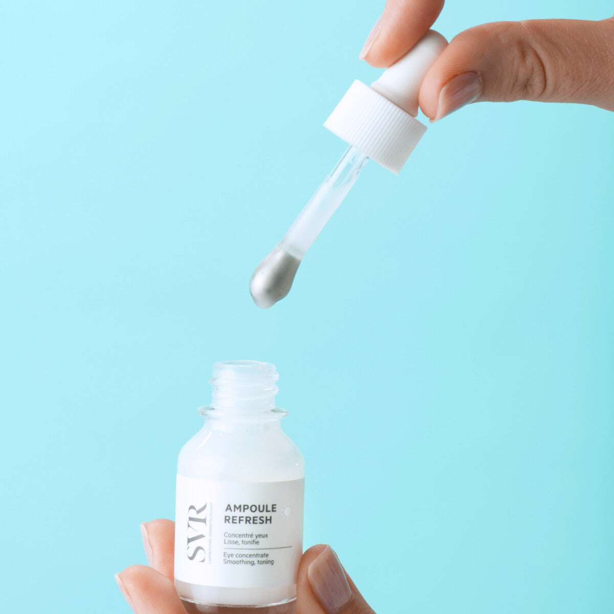 SVR dieninis paakių serumas jautriai, pavargusiai akių srities odai AMPOULE REFRESH, 15 ml