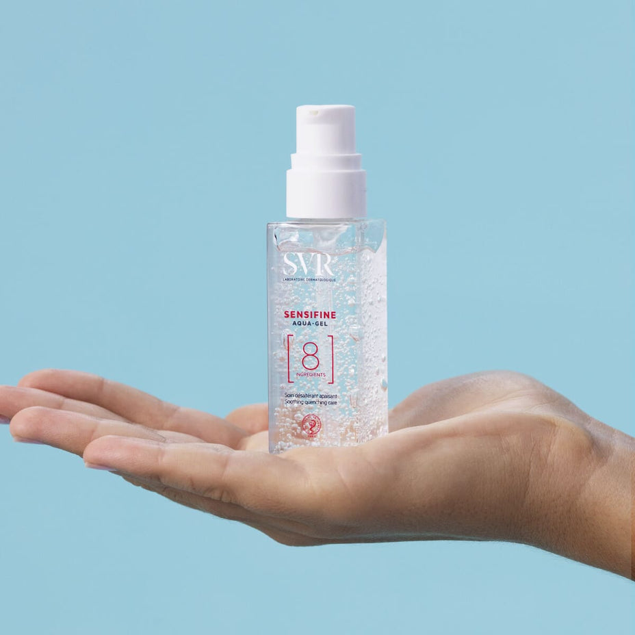 SVR veido gelis itin jautriai, alergiškai odai SENSIFINE AQUA-GEL, 40 ml