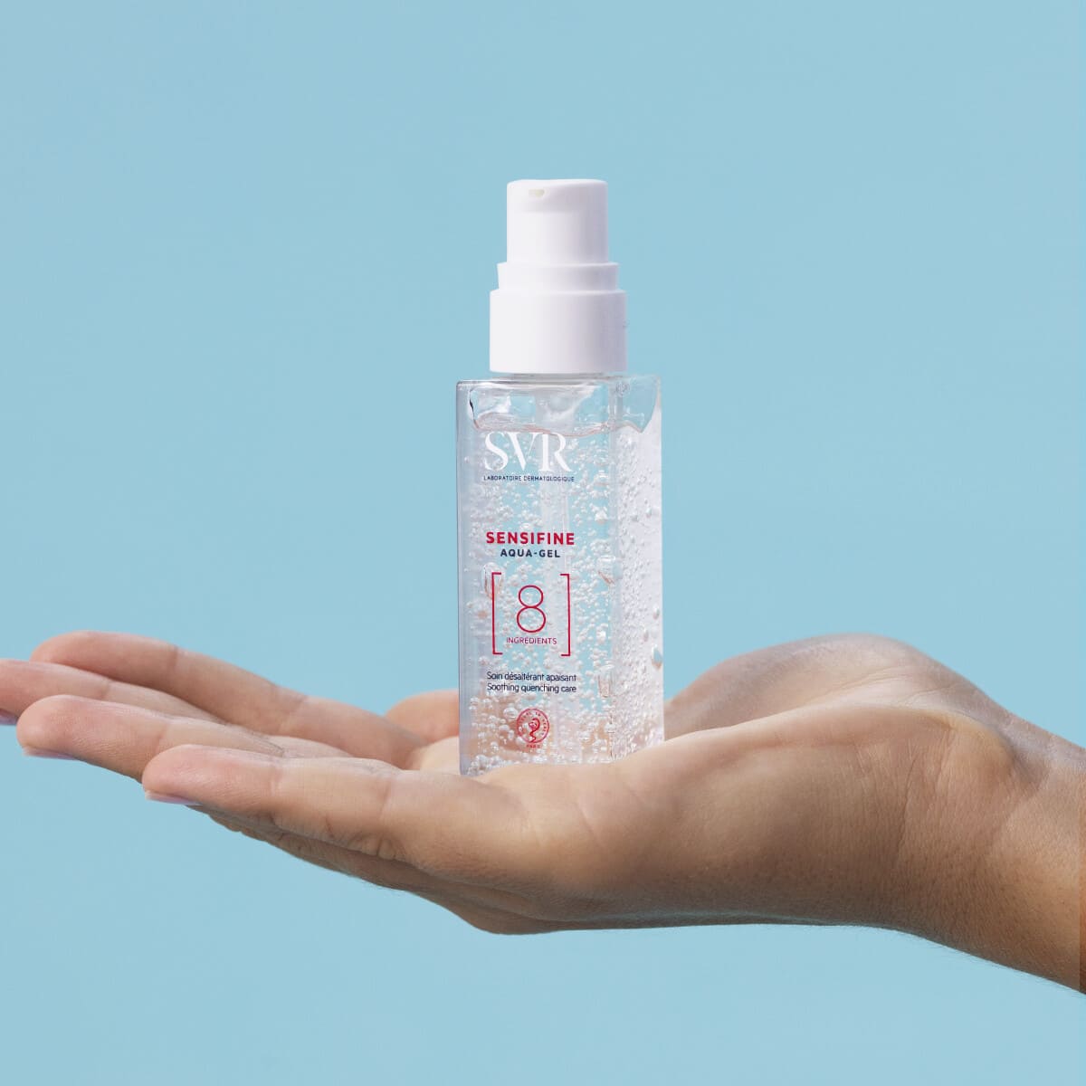 SVR veido gelis itin jautriai, alergiškai odai SENSIFINE AQUA-GEL, 40 ml