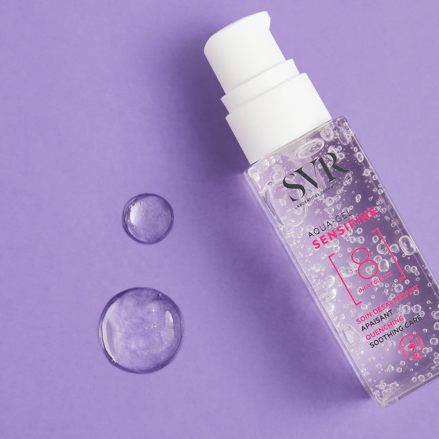 SVR veido gelis itin jautriai, alergiškai odai SENSIFINE AQUA-GEL, 40 ml