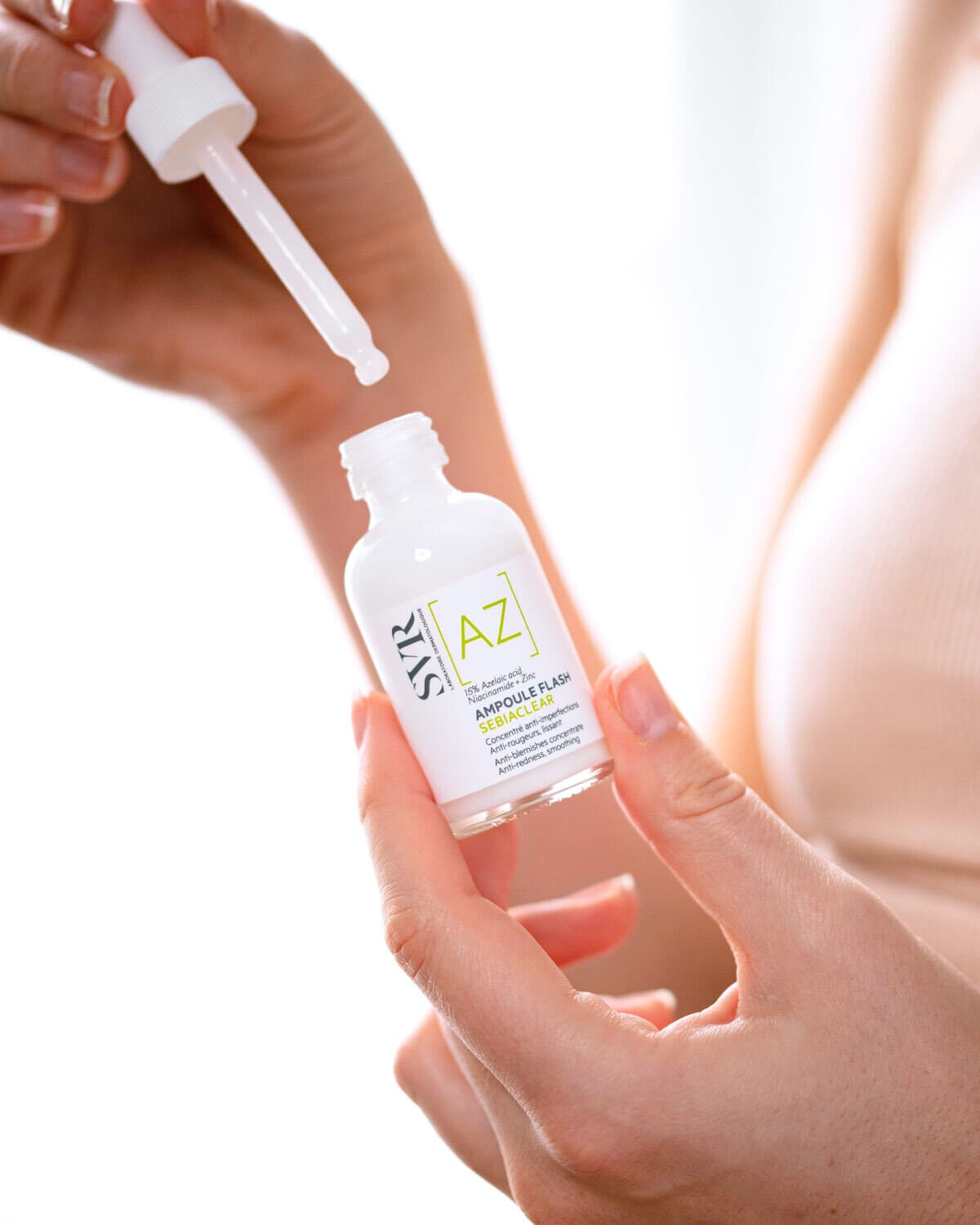 SVR veido serumas su azelaino rūgštimi SEBIACLEAR [AZ] AMPOULE FLASH, 30 ml