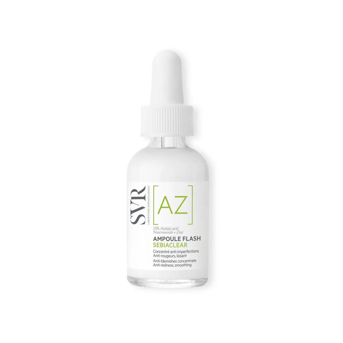 SVR veido serumas su azelaino rūgštimi SEBIACLEAR [AZ] AMPOULE FLASH, 30 ml
