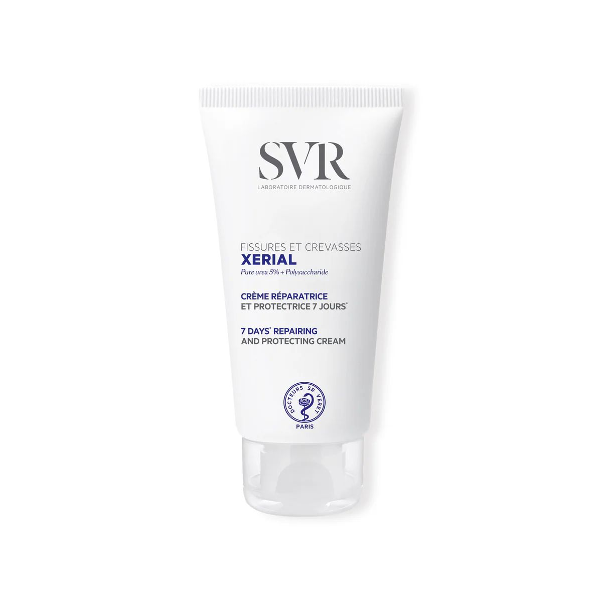 SVR kojų kremas su šlapalu itin sausoms, šiurkščioms pėdoms XERIAL FISSURES & CREVASSES, 50 ml,