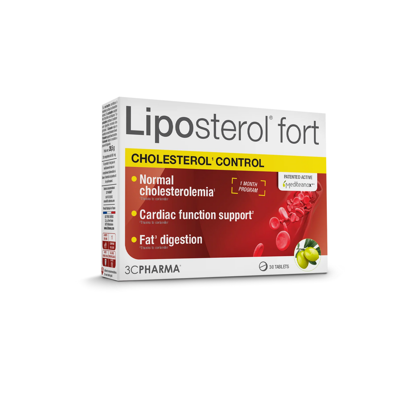 3C PHARMA LIPOSTEROL FORT cholesteroliui 30 tablečių