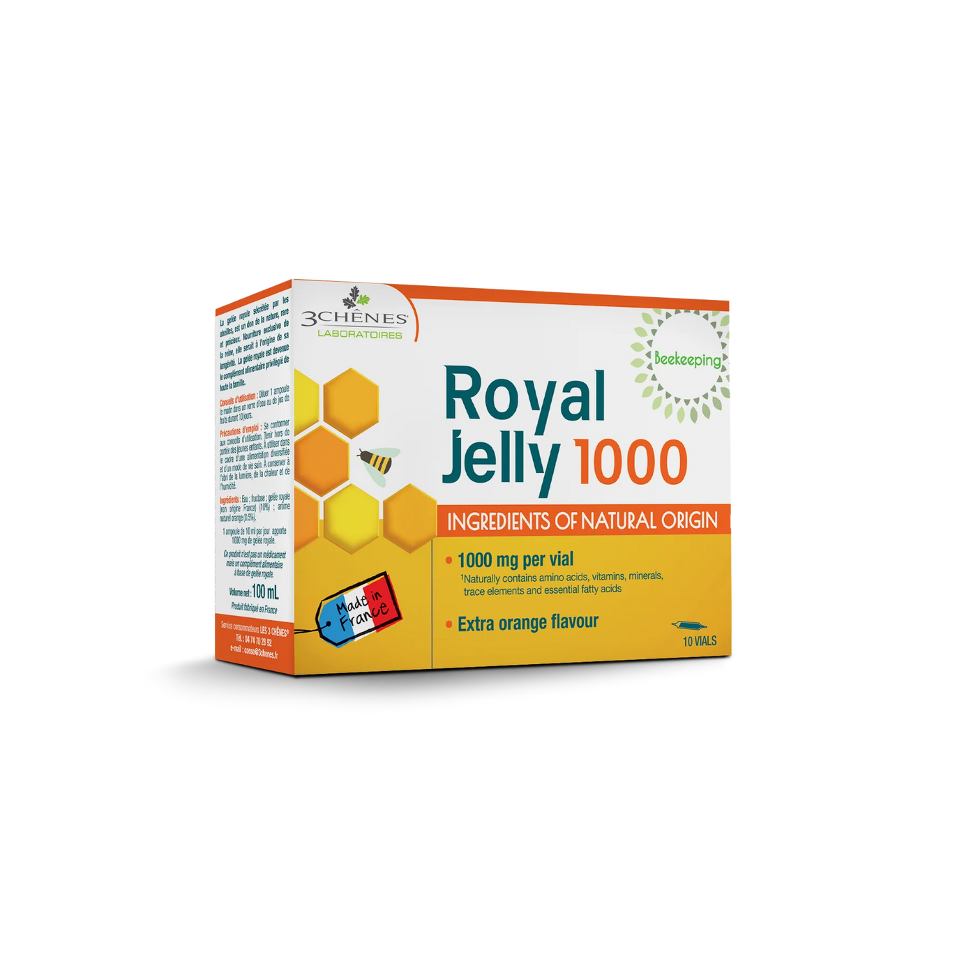 3C PHARMA ROYAL JELLY 1000 bičių pienelis nuo 3 m. geriamas tirpalas 10ml ampulės N10