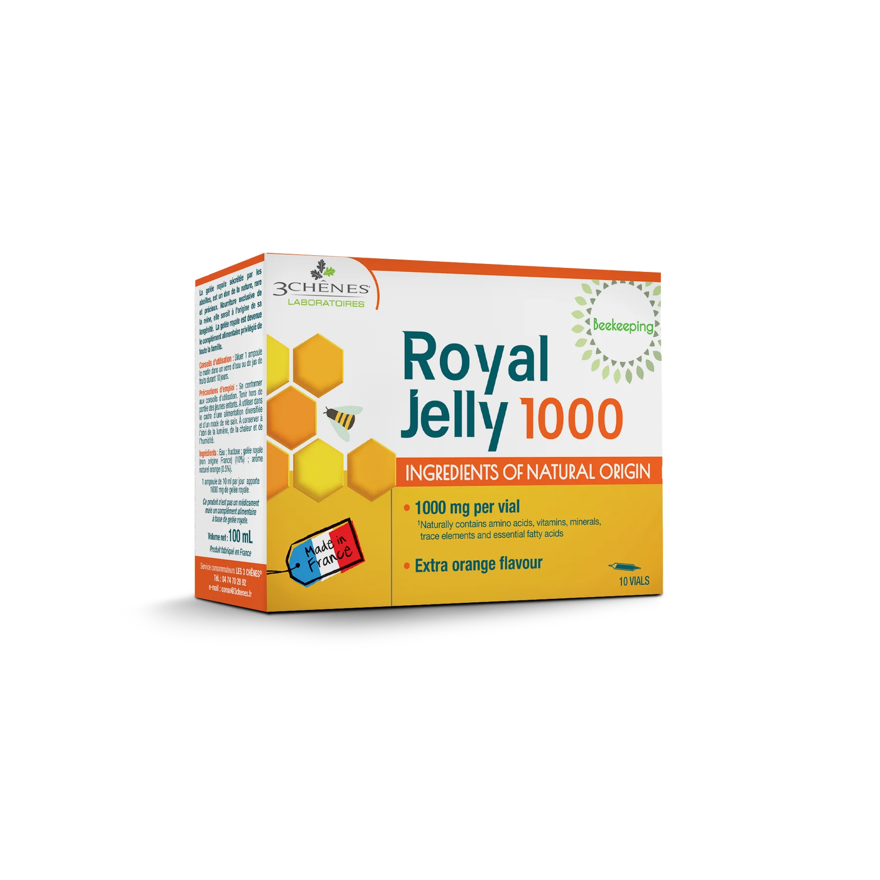 3C PHARMA ROYAL JELLY 1000 bičių pienelis nuo 3 m. geriamas tirpalas 10ml ampulės N10