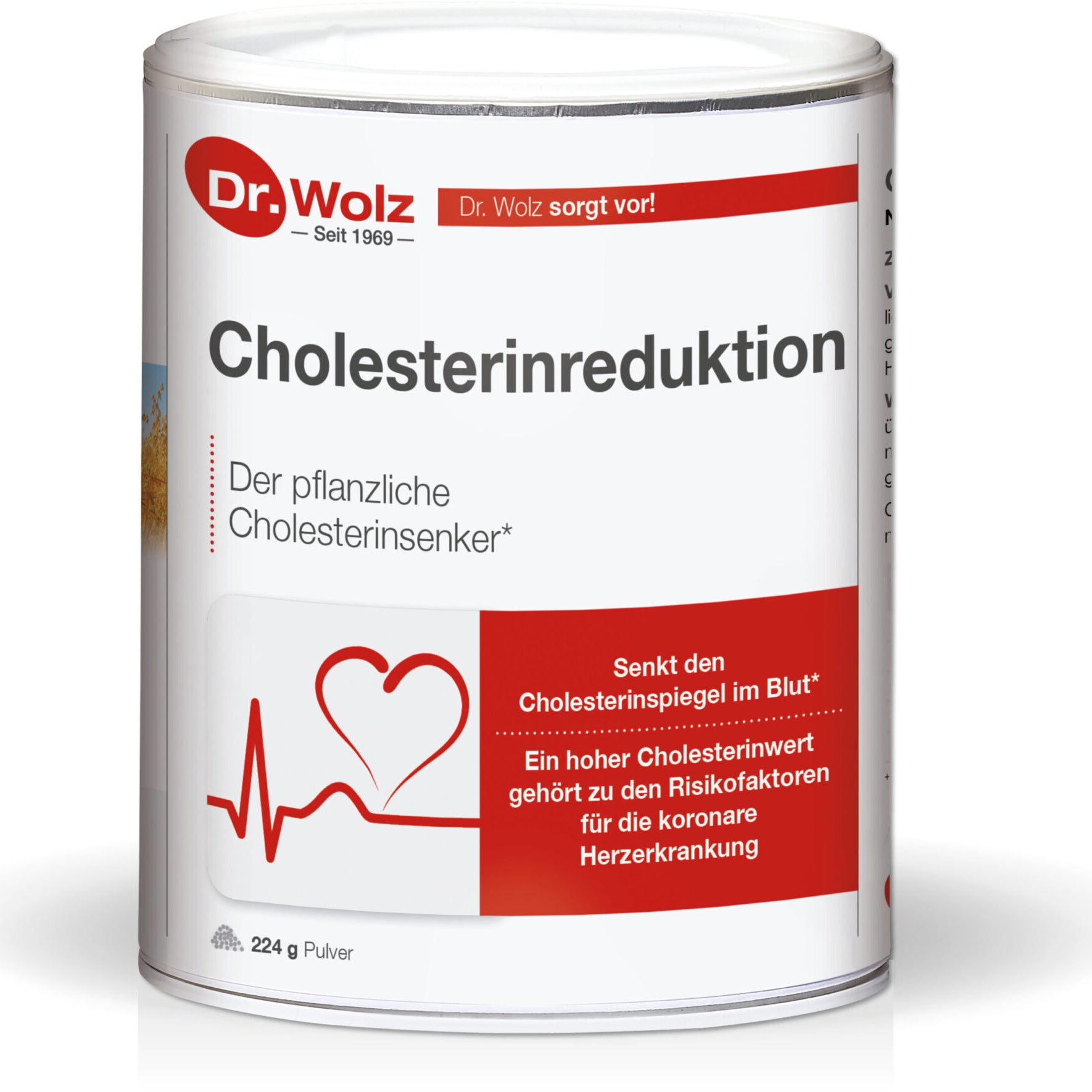 DR. WOLZ, Cholesterinreduktion milteliai, 224 gr