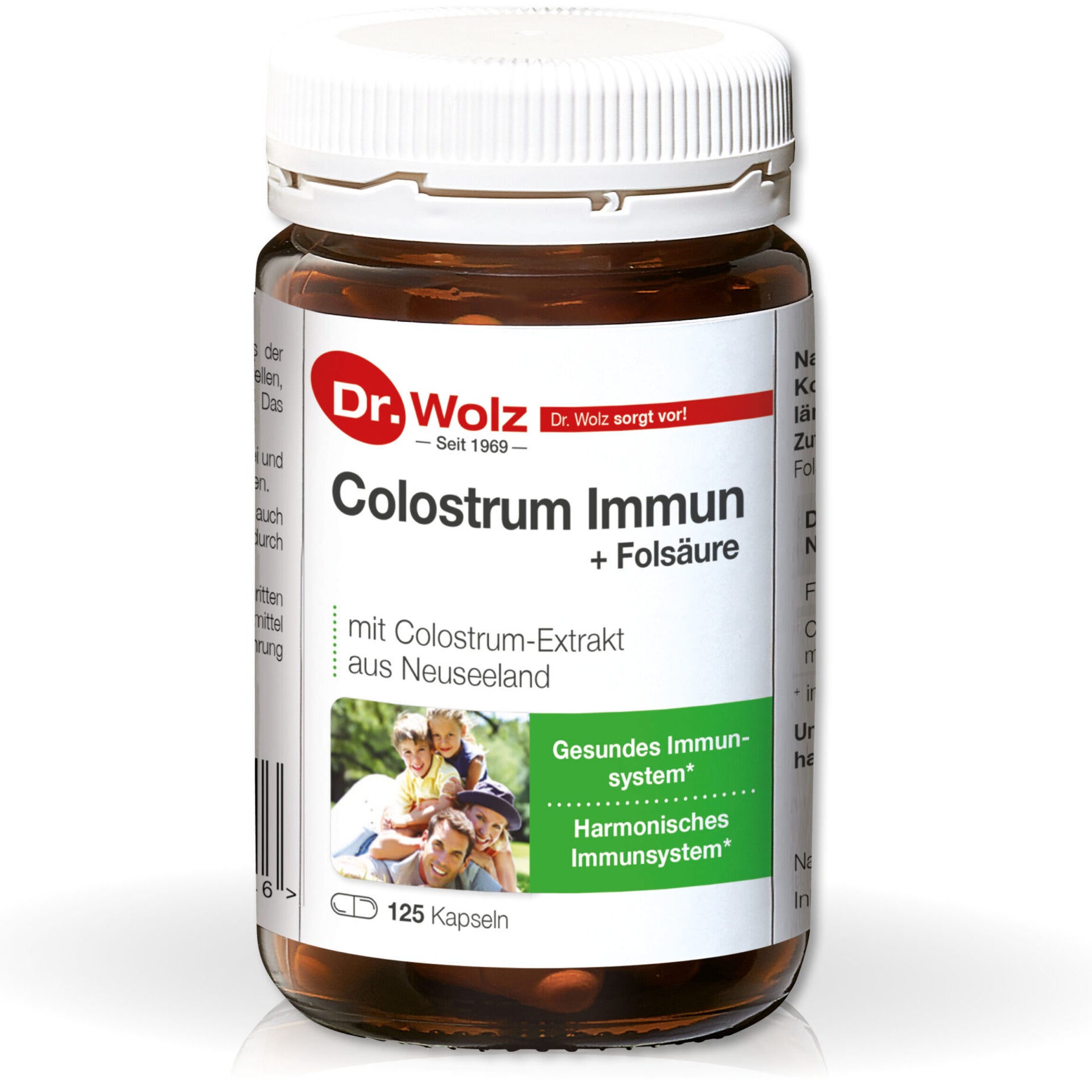 DR. WOLZ, Colostrum Immun, 125 kapsulės