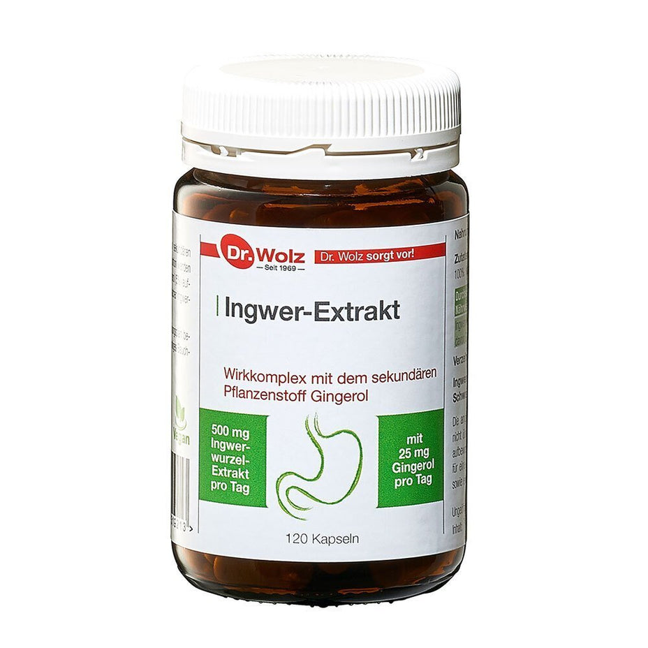 DR. WOLZ, Ingwer Extract, 120 kapsulių