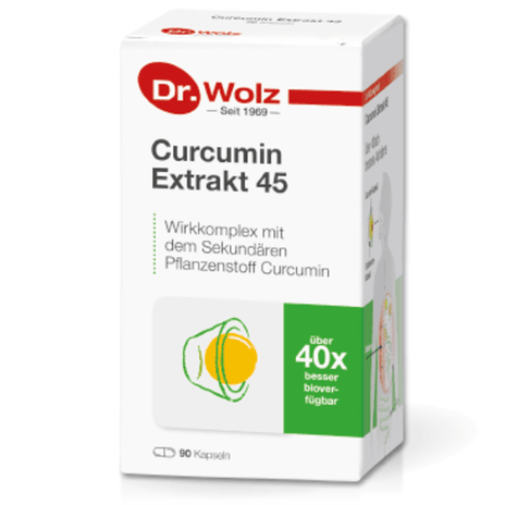 DR. WOLZ,  Curcumin Extract 45, 90  kapsulių