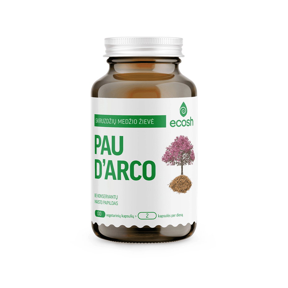 ECOSH Pau d’Arco, 100 kapsulių