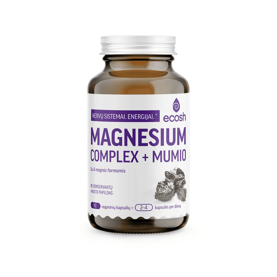 ECOSH Magnesium complex + Mumio, 90 kapsulių