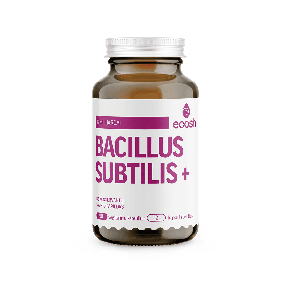 ECOSH Bacillus Subtilis Plius, 90 kapsulių