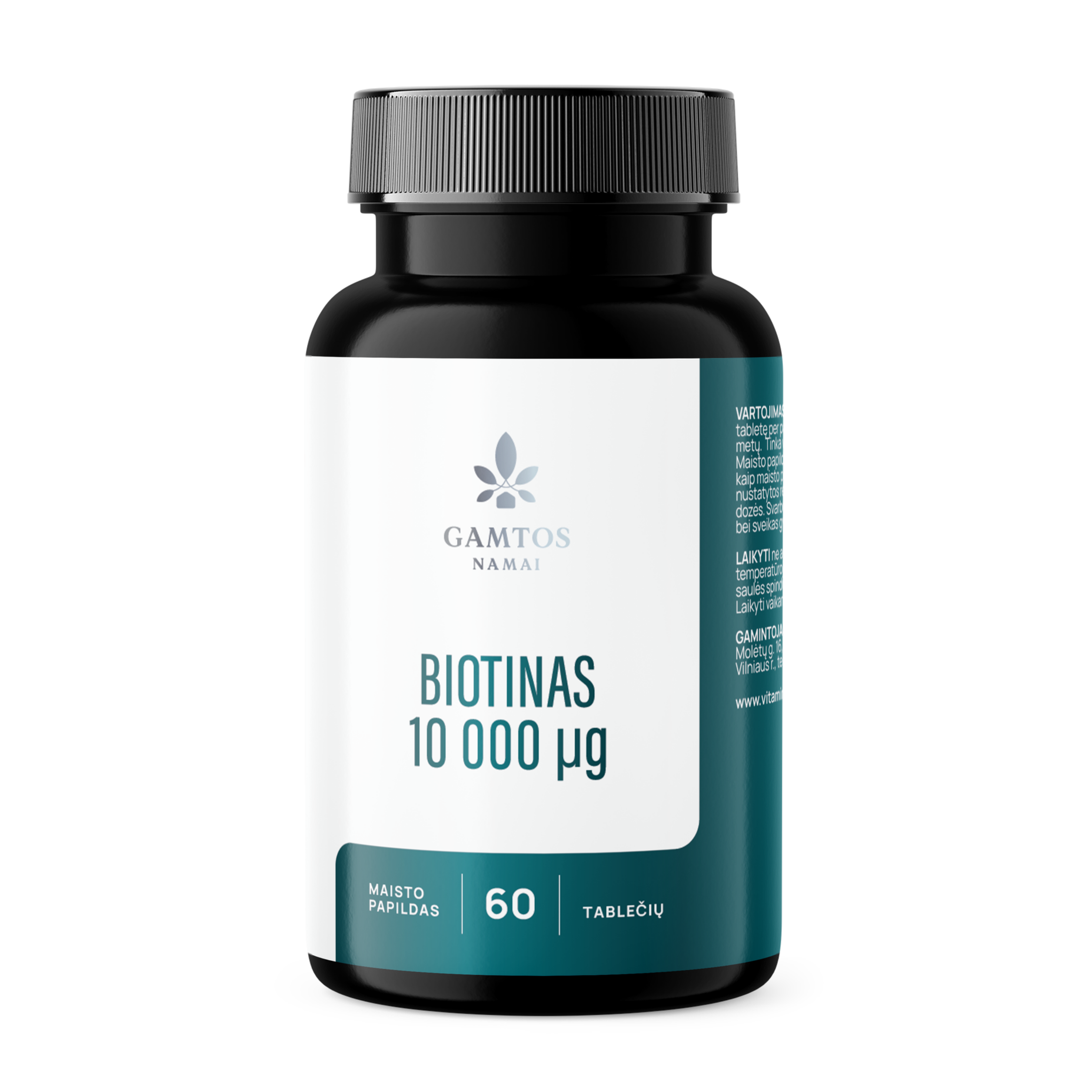 GAMTOS NAMAI, BIOTINAS 10 000, 60 tablečių